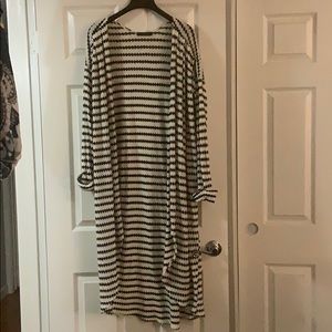 Honey Punch Long Stripped Cardigan